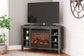 Arlenbry Corner TV Stand with Electric Fireplace