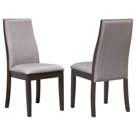 Spring Creek Upholstered Side Chairs Taupe (Set of 2)