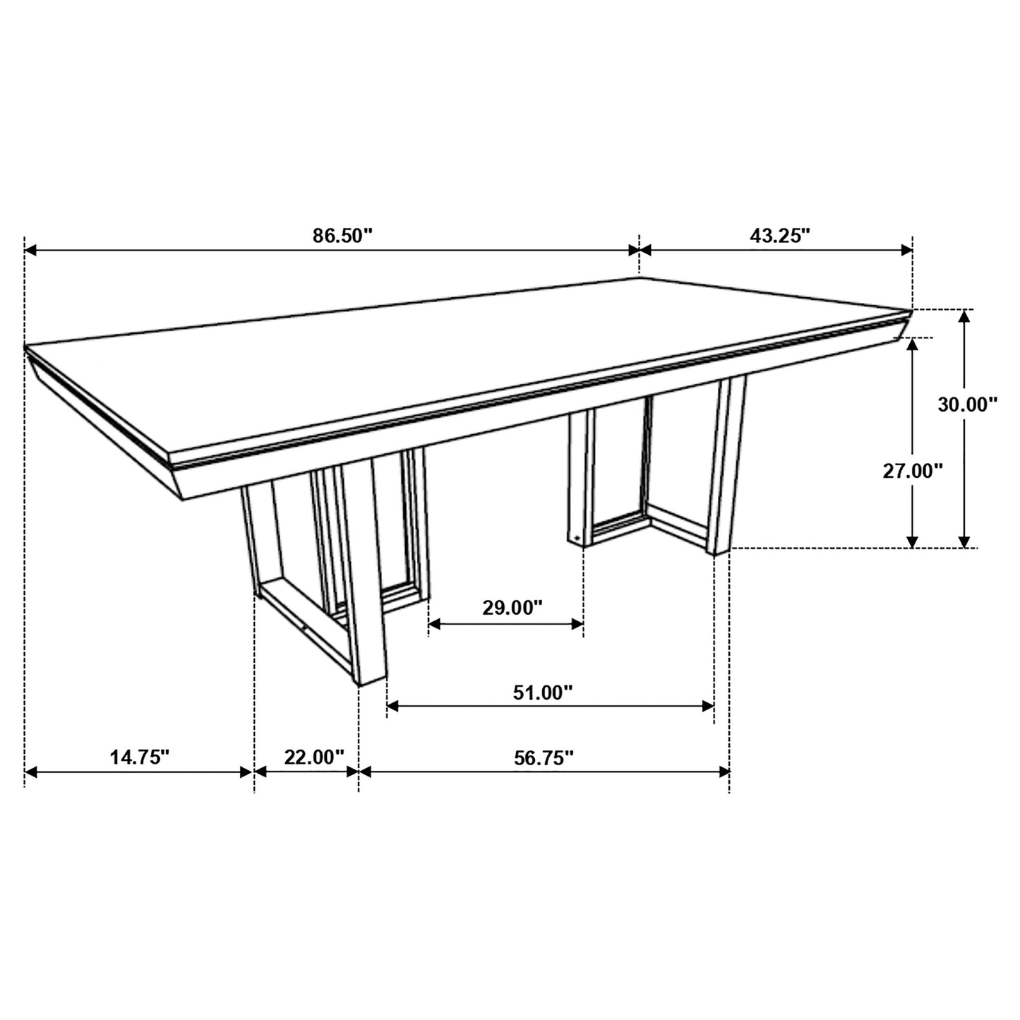 Kelly 9-piece Rectangular Dining Table Set Dark Grey