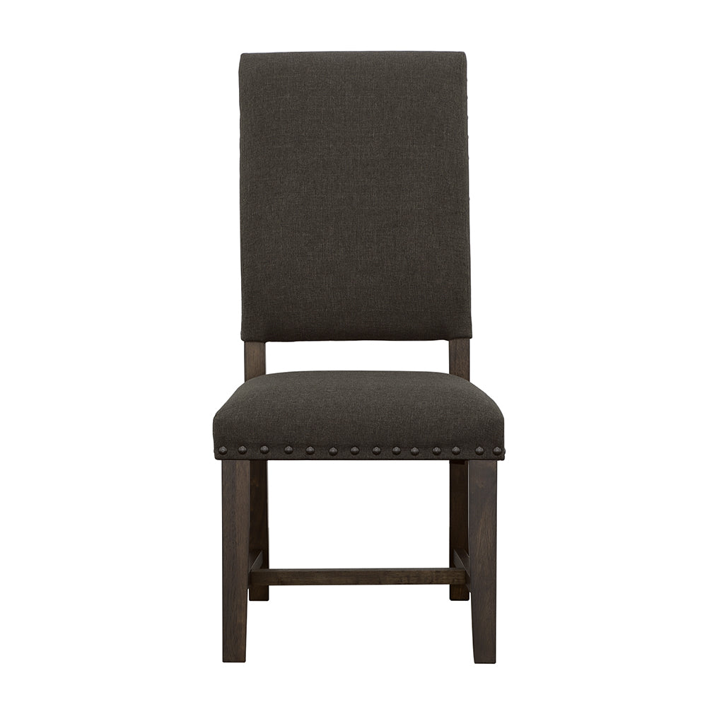 Twain Upholstered Dining Side Chair Warm Grey (Set of 2)