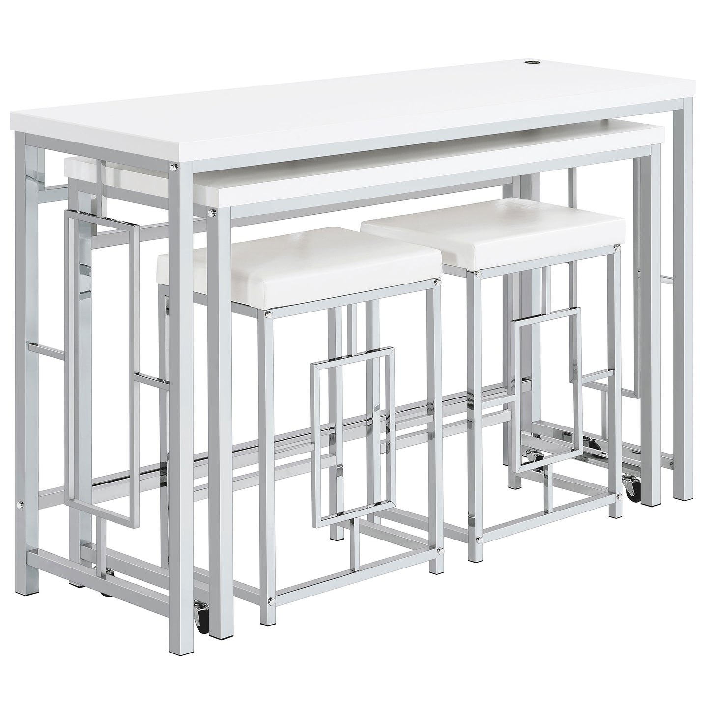 Jackson 4-piece Multipurpose Counter Height Table Set White