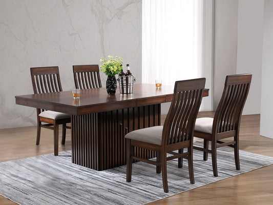 Briarwood 5-piece Extension Leaf Dining Table Set Mango Oak