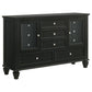 Sandy Beach 4-piece Queen Bedroom Set Black