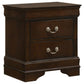 Louis Philippe 5-piece Twin Bedroom Set Cappuccino