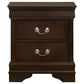 Louis Philippe 5-piece Twin Bedroom Set Cappuccino