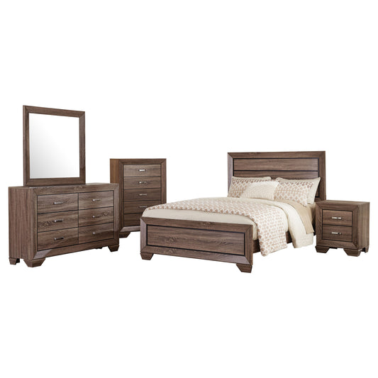 Kauffman 5-piece California King Bedroom Set Washed Taupe