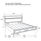 Miranda 51-inch Wood California King Storage Panel Bed White