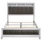 Barzini Wood Eastern King Panel Bed White