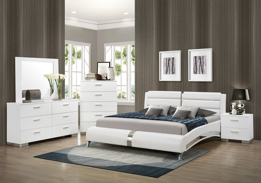 Jeremaine 5-piece California King Bedroom Set White