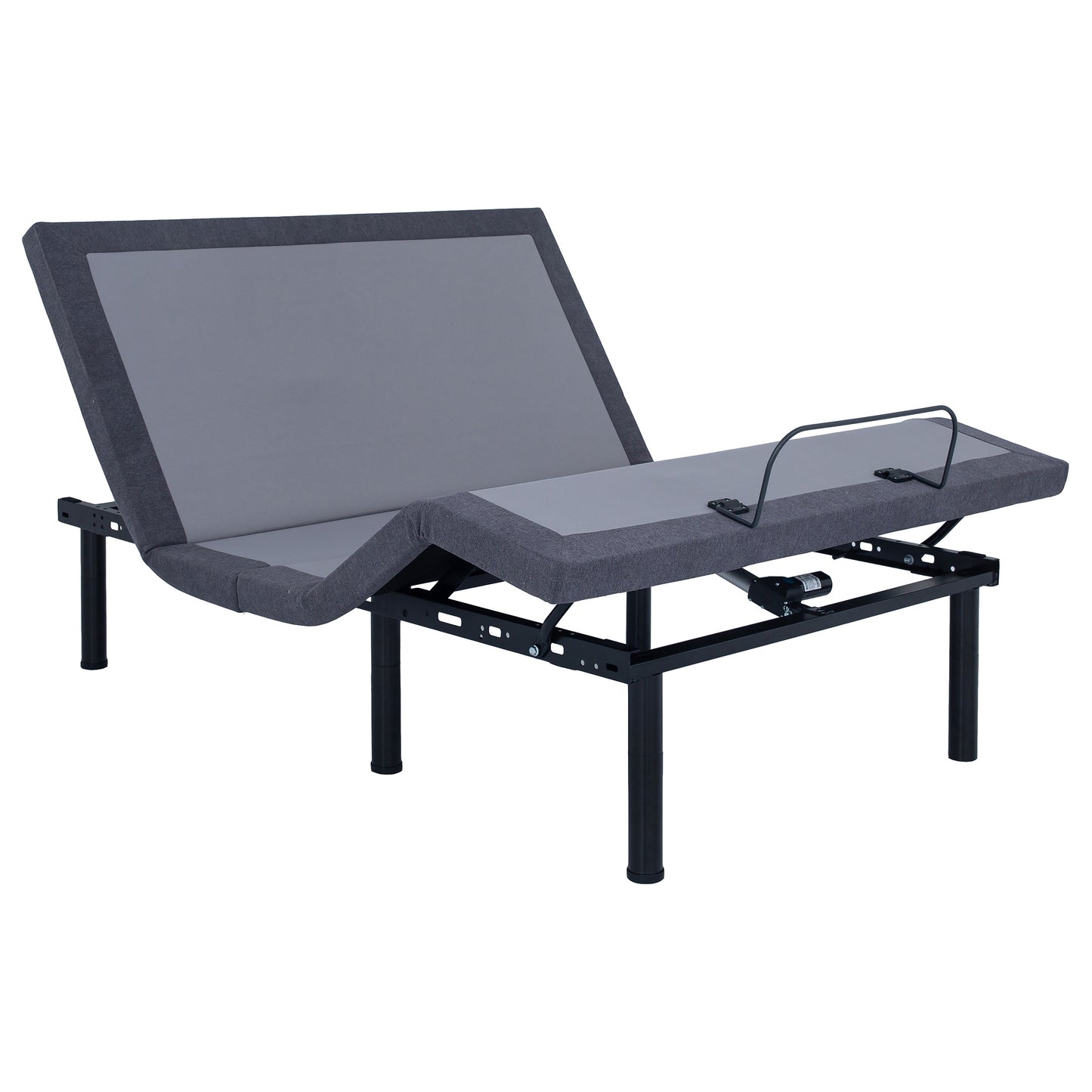 Negan California King Adjustable Bed Base Grey and Black