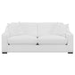 Ashlyn 3-piece Upholstered Sloped Arm Sofa Set White