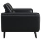 Shania 2-piece Upholstered Low Back Sofa Set Black