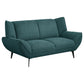 Acton 3-piece Upholstered Flared Arm Sofa Set Teal Blue