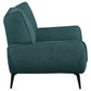 Acton 3-piece Upholstered Flared Arm Sofa Set Teal Blue