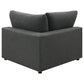 Serene 4-piece Upholstered Modular Sectional Sofa Charcoal