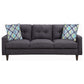 Watsonville 3-piece Upholstered Track Arm Sofa Set Grey