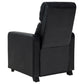 Toohey Upholstered Tufted Recliner Living Room Set Black