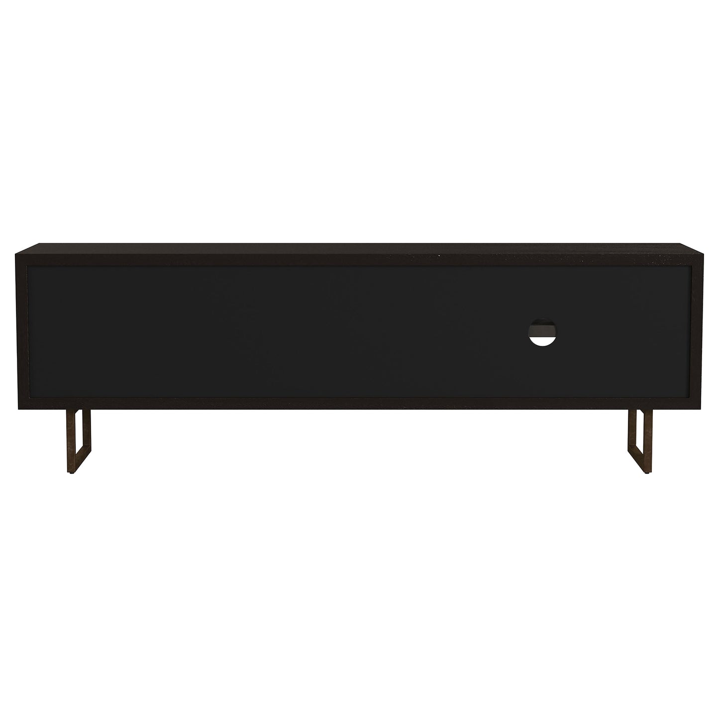 Marsden 2-door Mango Wood 70" TV Stand Charcoal Black