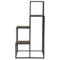 Rito 4-tier Multi-Display Shelf Rustic Brown and Black