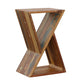 Lily Solid Reclaimed Wood Accent Side Table Natural