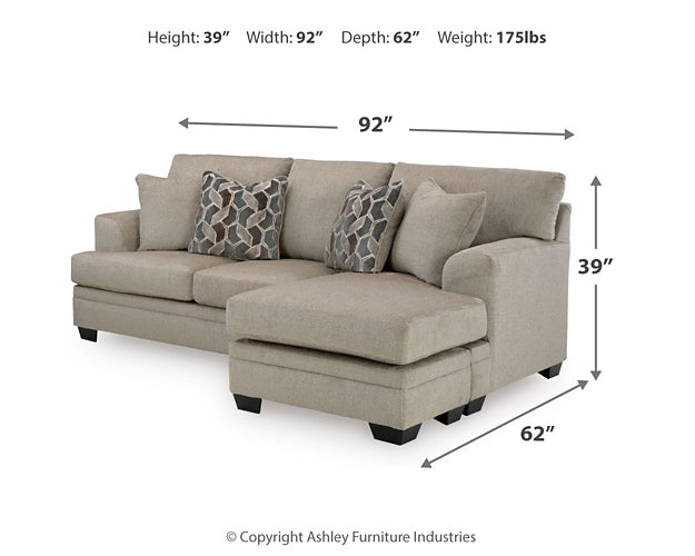 Stonemeade Sofa Chaise, Chair, and Ottoman