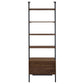 Owens 96-inch 4-shelf Storage Wall Bookshelf Walnut