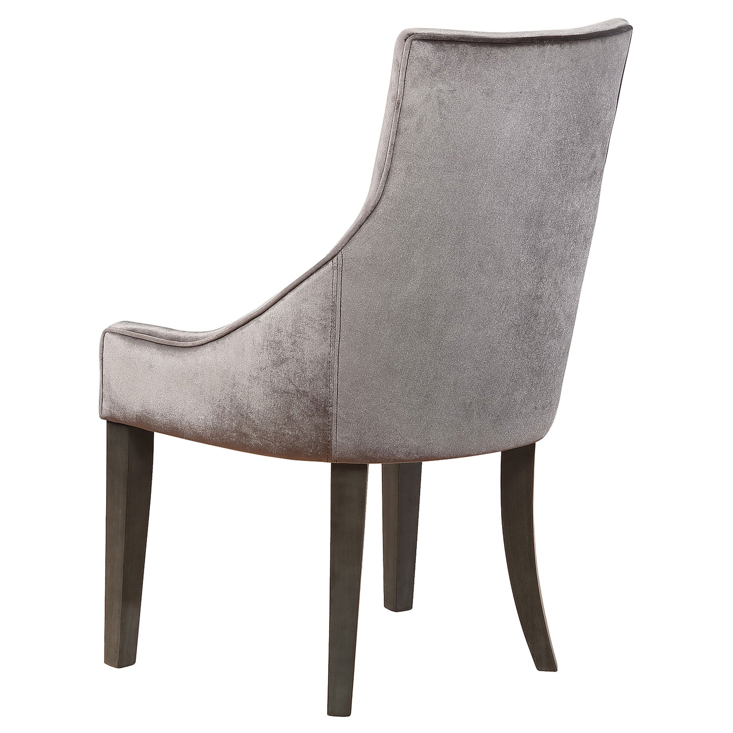 Phelps Velvet Upholstered Dining Side Chair Grey (Set of 2)