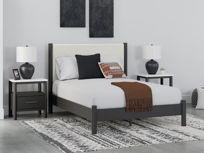 Cadmori  Upholstered Panel Bed