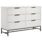 Sonora 6-drawer Bedroom Dresser White