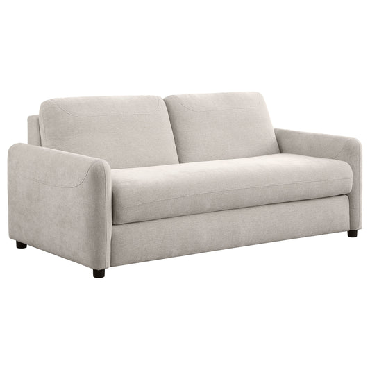 Rylie Upholstered Sofa Sleeper with Queen Mattress Beige