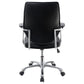 Chase Upholstered Adjustable Home Office Desk Chair Black