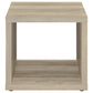 Frisco Square Engineered Wood Side End Table Distressed Pine