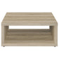 Frisco Square Engineered Wood Coffee Table Distressed Pine