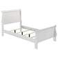 Louis Philippe 4-piece Twin Bedroom Set White