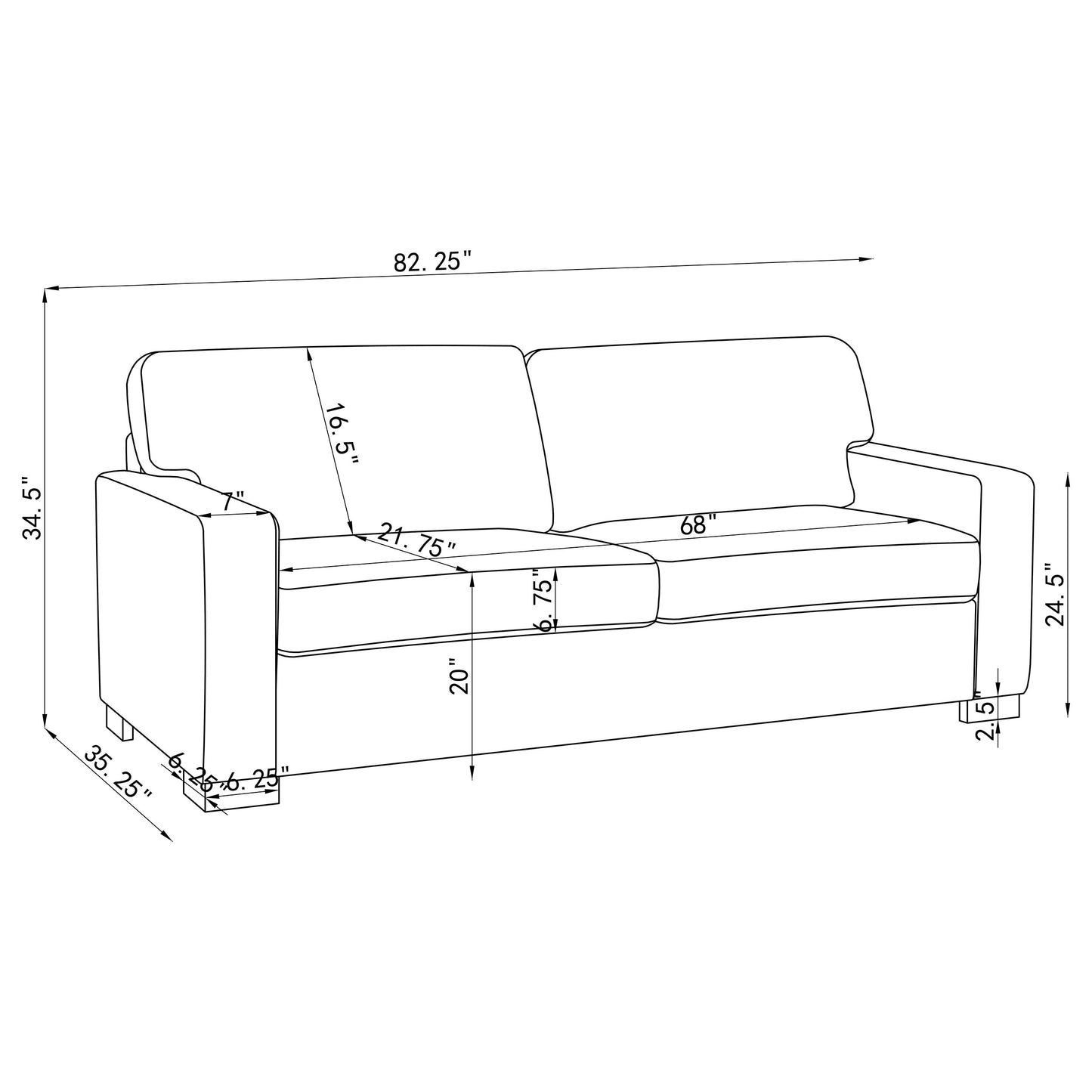 Simpson Upholstered Sofa Sleeper with Queen Mattress Grey