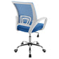 Felton Upholstered Adjustable Home Office Desk Chair Blue