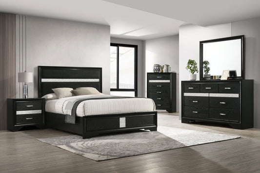 Miranda 5-piece California King Bedroom Set Black