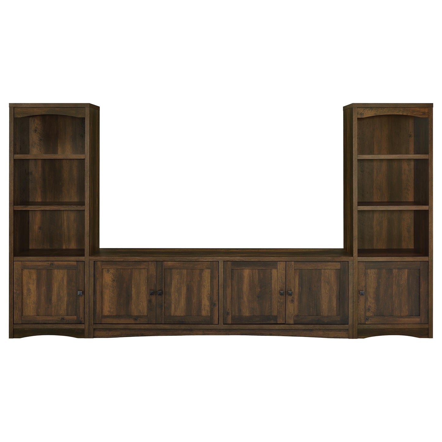 Laughlin 3-shelf Engineered Wood Media Tower Dark Pine