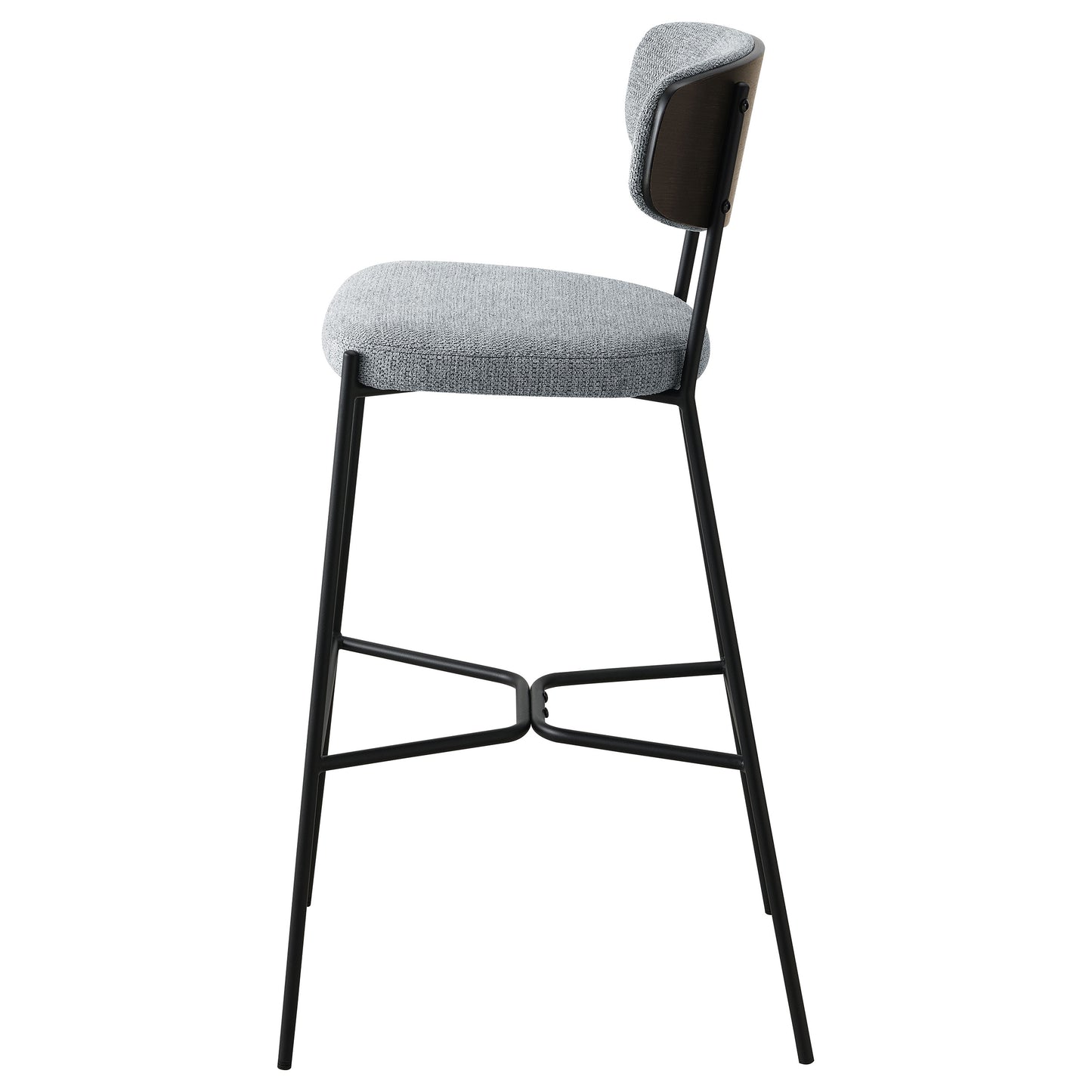 Elison Pub Height Bar Stool Grey (Set of 2)