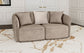 Townsend Chenille Upholstered Rolled Arm Loveseat Latte