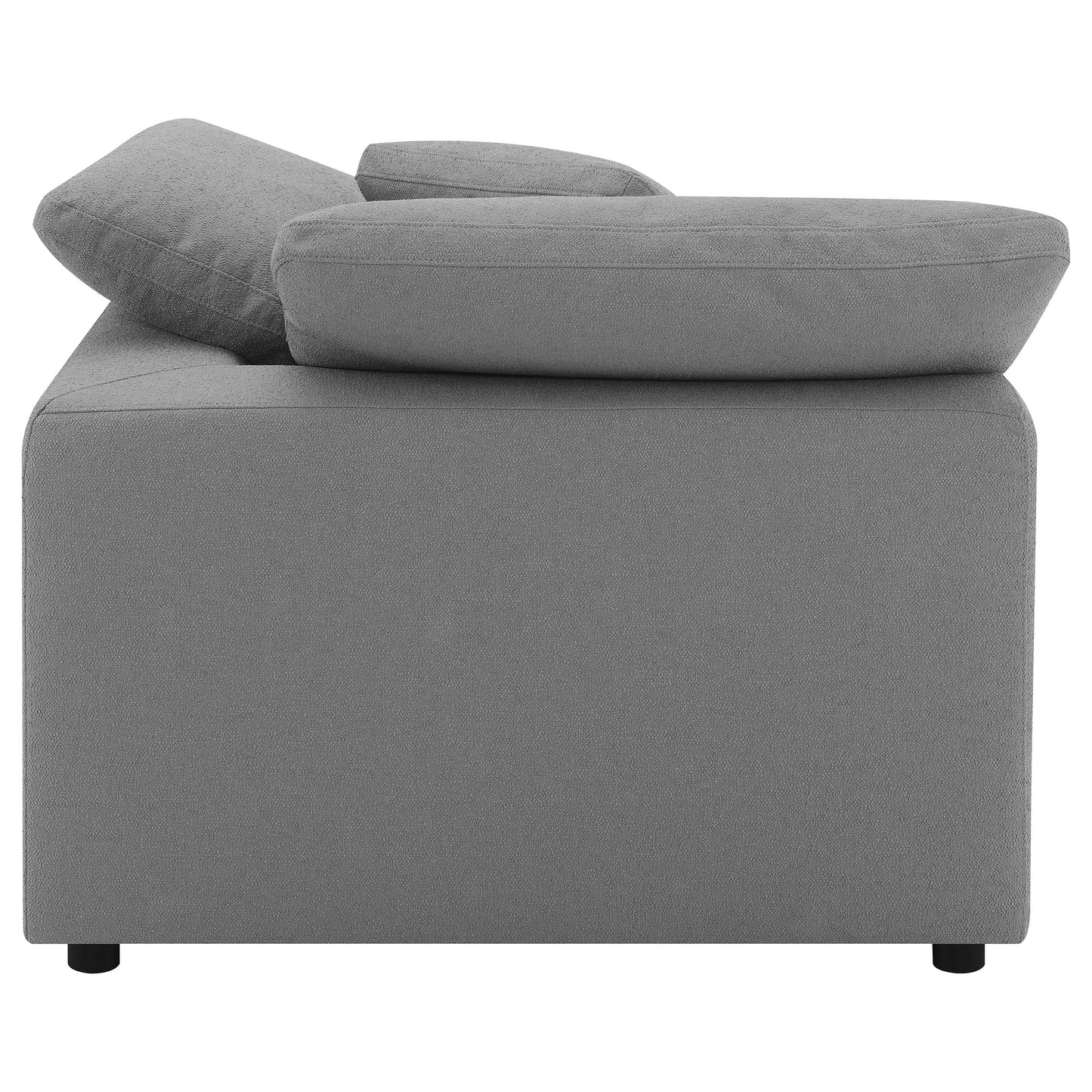 Raleigh Boucle Upholstered Corner Chair Grey