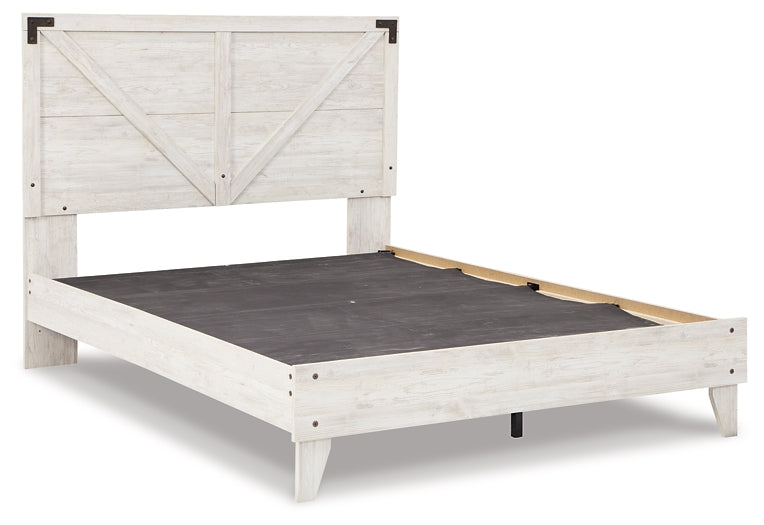 Shawburn Queen Platform Bed with Dresser, Chest and Nightstand