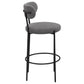 Viola Boucle Upholstered Bar Chair Grey (Set of 2)