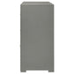 Ives 6-drawer Dresser Cabinet Grey High Gloss