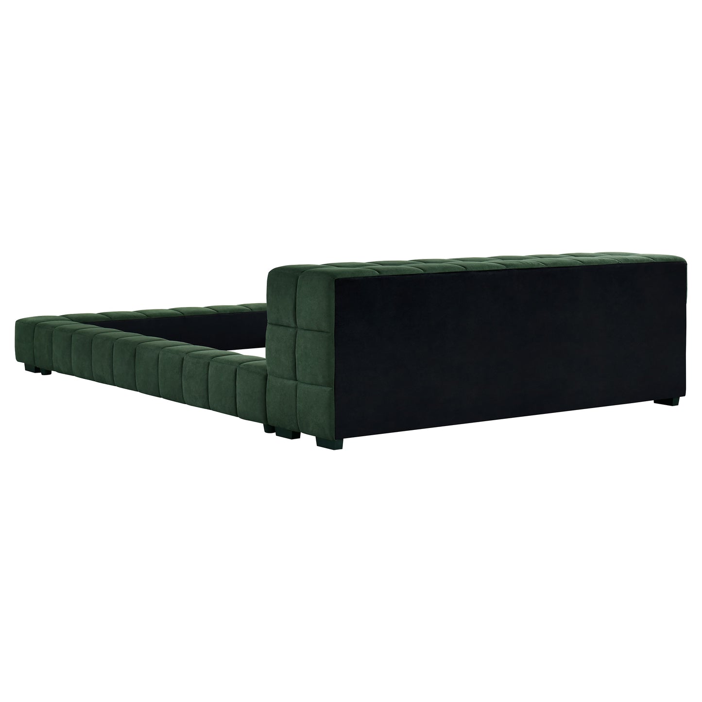 Trinity Upholstered Queen Platform Bed Green