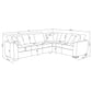 Ashford Chenille Upholstered Sleeper Sectional Sofa Greige