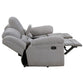 Gilson 2-piece Chenille Upholstered Reclining Sofa Set Grey