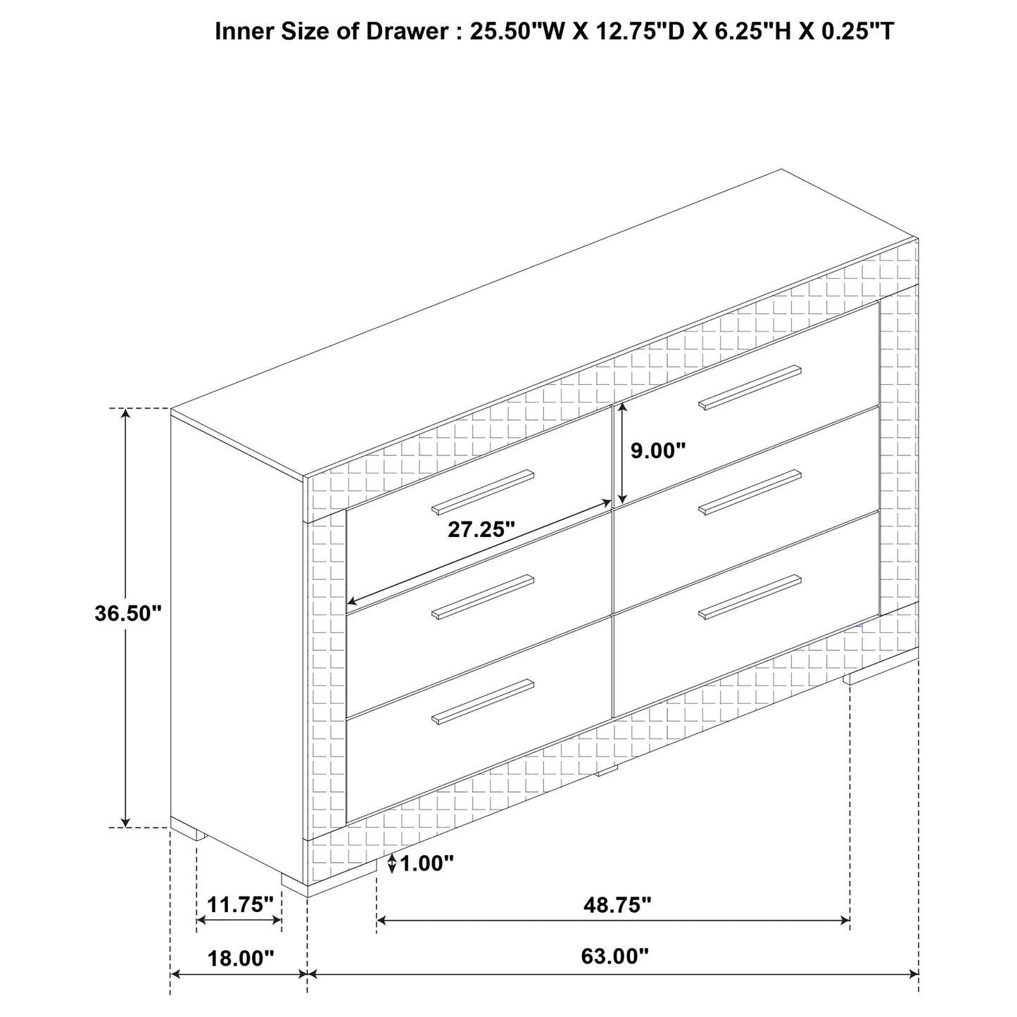 Ives 5-piece Queen Bedroom Set White High Gloss