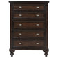 Andover 5-drawer Chest of Drawers Dark Oak