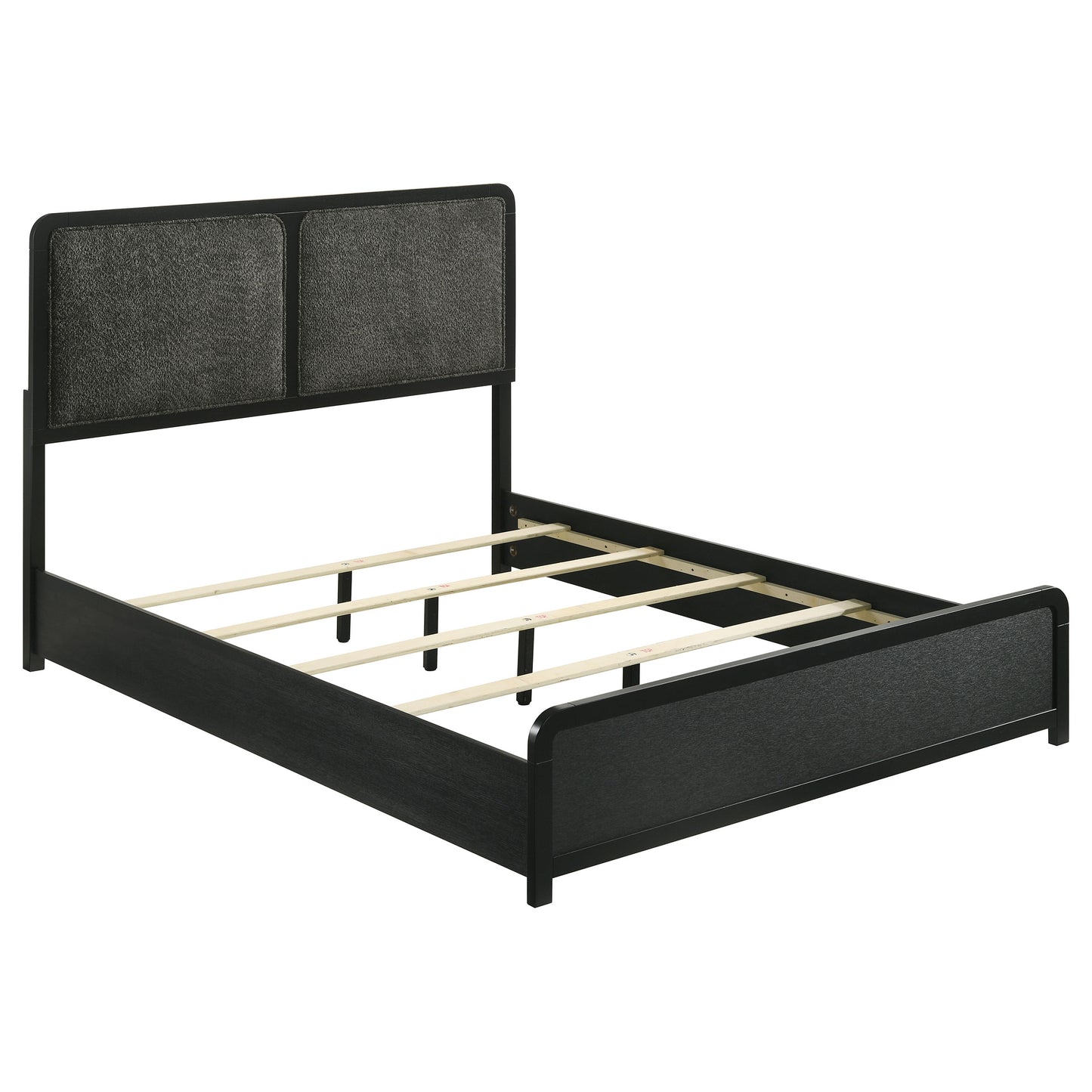 Cavelle 51-inch Upholstered Queen Bed Black